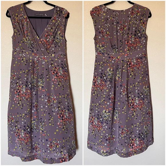 Boden Limited Edition Silk Sleeveless Empire Waist Surplice Floral Midi Dress - Picture 4 of 12